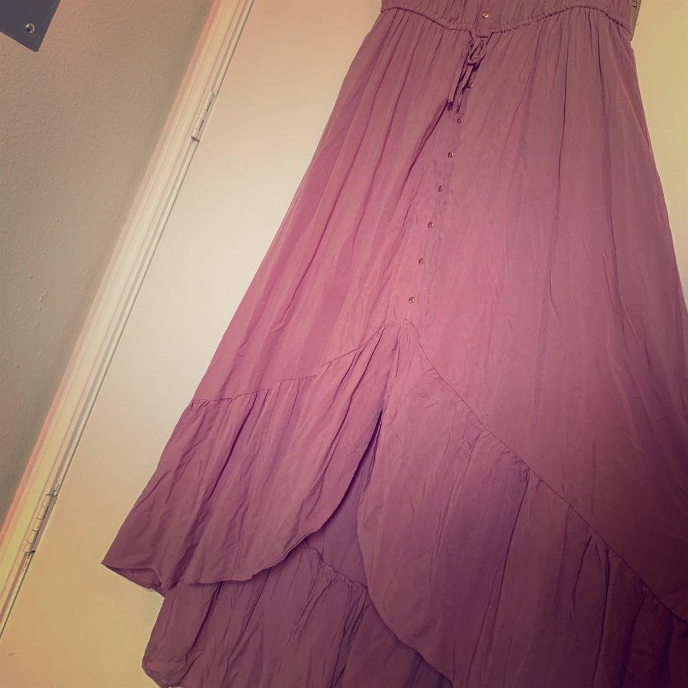 Summer boho dress in high low fashion